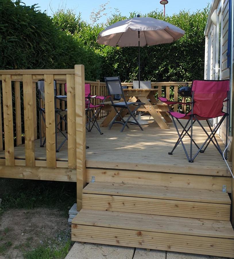 Mobil Home 6-8 Places Parcelle 4 Climatise Biville-sur-Mer ภายนอก รูปภาพ